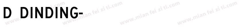 d Dinding字体转换